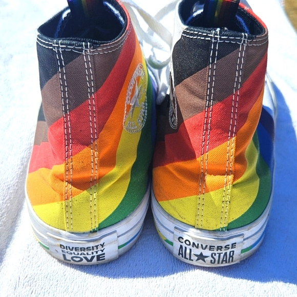 Converse Chuck Taylor All Star High Pride - White Men's Size 13 Excellent Cond - Picture 6 of 10